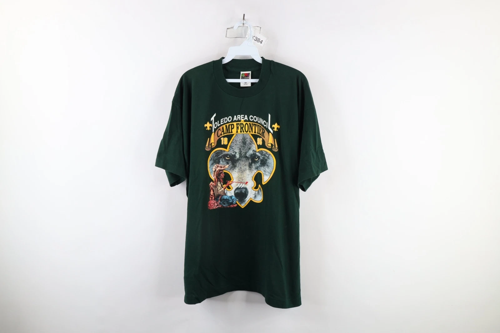 Vtg 90s Boy Scouts of America Mens XL Toledo Area Council Camp Frontier T-Shirt