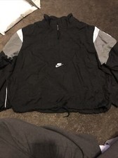 Nike Sportwear Heritage Woven Women 1/2 Zip Pullover Jacket Size M CJ2361-010