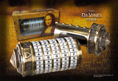 Dan Brown The da Vinci Code Mini Cryptex Film Scale Prop Rep Noble Collection