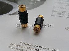 1x RCA Audio Video Female to Female Extension Adapter Connector plug