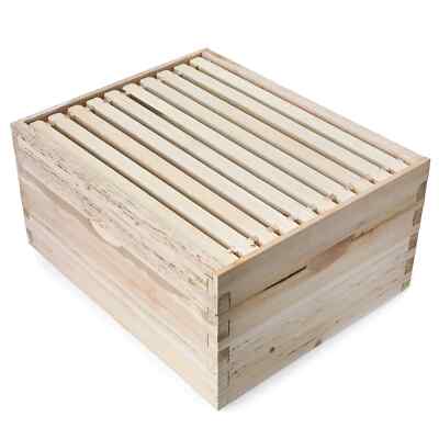 New Bee hive 10 Frame Add-On Super with 10 Deep Frames Beekeeping Bee hive Frame