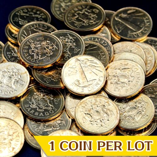 1973-2007 Barbadian 5 Cents Coin (km11) - UNC, Coin from Barbados! 🇧🇧