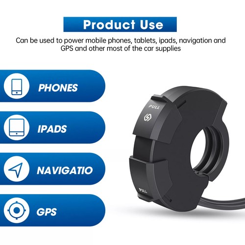 QC3.0 Motorcycle Handlebar USB Phone Tablet Camera GPS Fast Charger Adapter - 第 4/19 張圖片