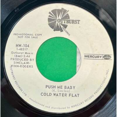 Cold Water Flat Push Me Baby / Prestige Symbol 45 Soul Promo Outburst 104