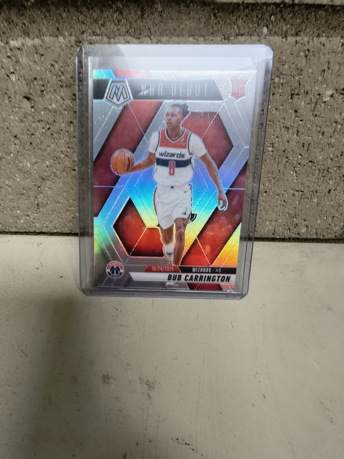 2024-25 Panini Mosaic - NBA Debut Bub Carrington #259 Silver Prizm (RC)