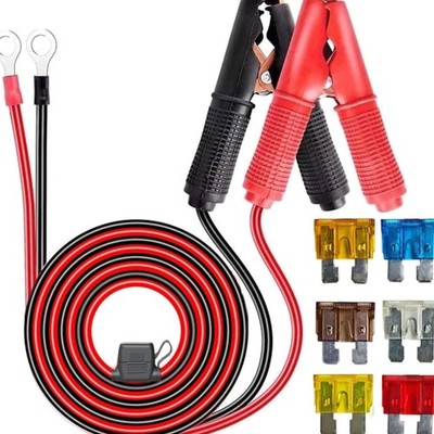 Batterieklemme Krokodilklemme 1,5 m Kabel Alligator Clip für KFZ 12 V 24 V