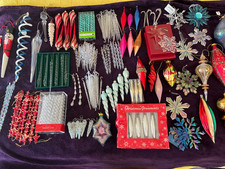 You Choose Icicles / Snowflakes Mixed Glass / Plastic Christmas Tree Ornaments