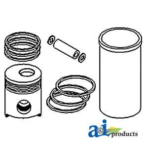 Piston Kit Compatible w/John Deere Equipment