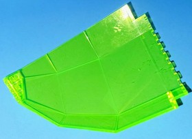 LEGO Transparent Neon Green Panel 10 x 10 x 12 Quarter Globe 2409 M-TRON 6989