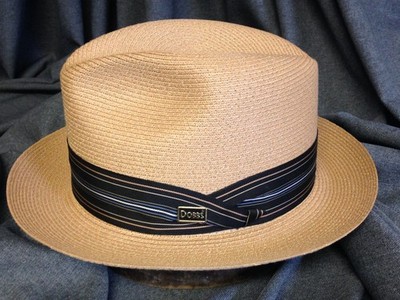 Dobbs Fifth Avenue Men's Panama Hat Size 7 Sand Tan Straw Rogue Style Never Worn
