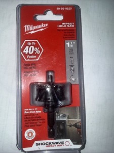 Milwaukee 49-56-9820 1-1/8” Shockwave Impact Hole Saw - New   X4