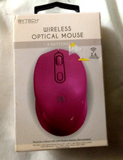 BYTECH WIRELESS OPTICAL MOUSE, 2.4GHz wireless, PURPLE