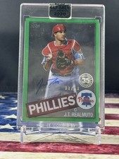 2020 Topps Clearly Authentic J.T. Realmuto 1985 Auto   Phillies Green 33/99
