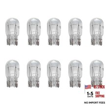 10PCS 7443 Bulb, Car Brake Lights, 1891/7443 12V 21/5W Quartz Glass White
