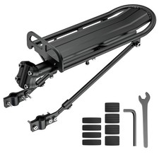 Rear Rack Retractable Aluminum Alloy Bicycle Cargo Rack Mount 55lb