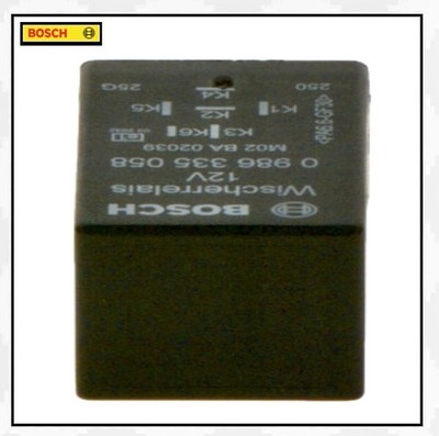 BOSCH (0 986 335 058) Relais, Wisch-Wasch-Intervall für AUDI CITROEN OPEL