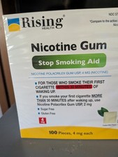Rising Health Nicotine Polacrilex Gum 100x USP 4mg Coated Mint, Sugar Free 100x