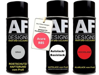 Spraydose Set für Acura R85 Cairns Coral Autolack Klarlack Grundierung Spraydose