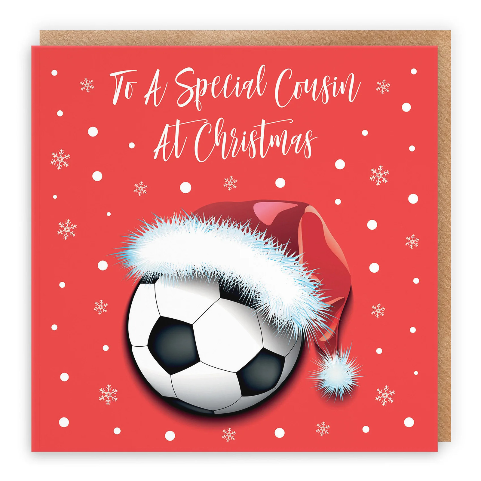 Cousin Christmas Card Football