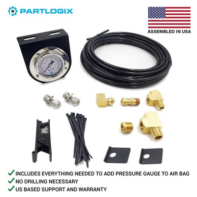 #ad Air Pressure Gauge Kit For Semi Truck Trailer Suspension Onboard Load Scales PL3 $110.47
