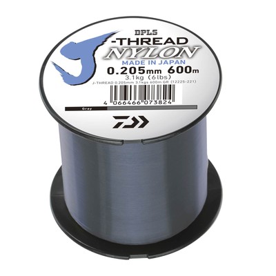 (0,02 /1m) Daiwa J-THREAD 600m 0,205mm Grey Monofile Schnur