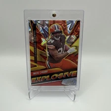 2021 Absolute Explosive #E10 Nick Chubb Case Hit SSP Browns