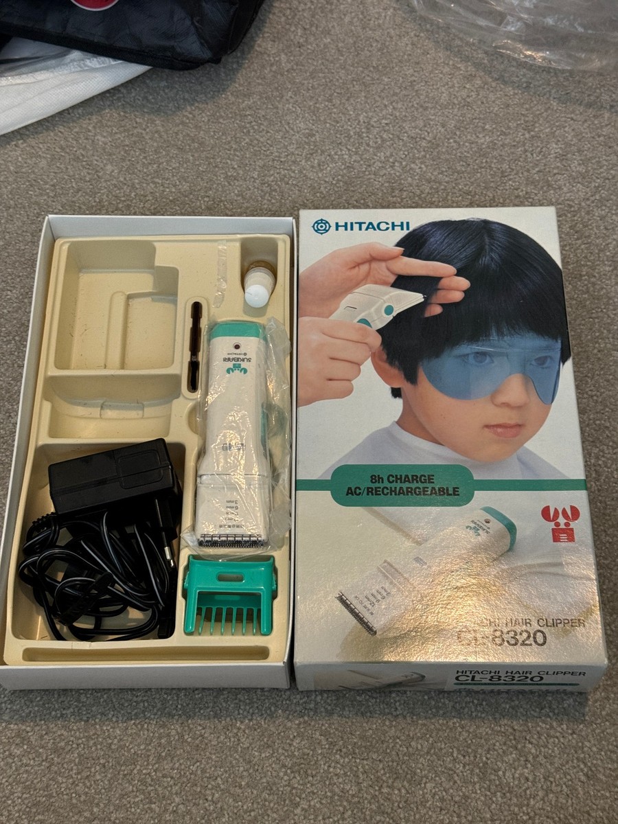 Vintage SUKIBARI Hitachi CL-8320 HD Hair Clipper In Original Box