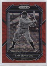 2023 Panini Prizm Ruby Wave Prizm Sam Crawford #230 HOF 2t9