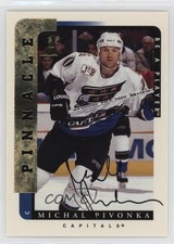 1996-97 Pinnacle Be A Player Auto Michal Pivonka #13 Auto 10c6