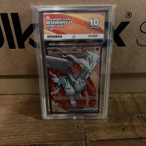 Pokemon TCG Reshiram ex 158/086 White Flare ACE 10 Gem Mint English