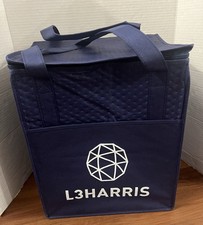 L3Harris Insulated Navy Blue Tote Bag Logo Swag Employee Item NEW L3 Harris