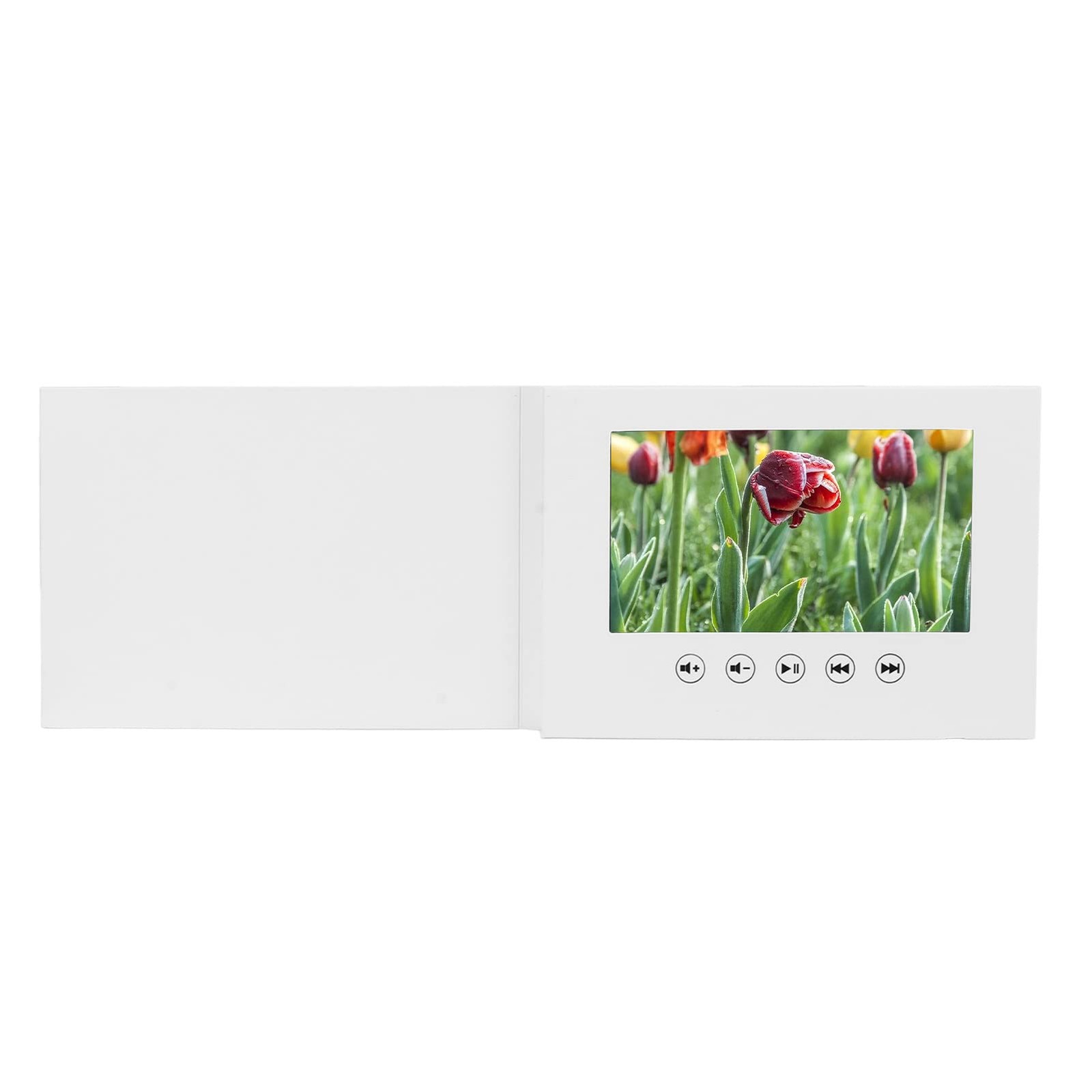 Carte de vœux vidéo LCD avec écran de 7 pouces et mémoire 4Go