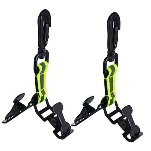 2 Pieces Firefighter Glove Clip for Work Safety Glove Holder Strap Belt Clip