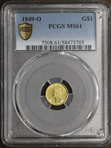 1849-O Gold Dollar — photo from the most recent tracked eBay sale