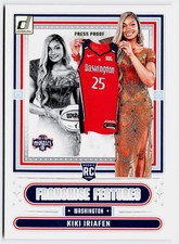 Kiki Iriafen Washington Mystics 2025 Donruss WNBA Press Proof Franchise Features