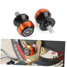 M10 Swingarm Spools Slider Motorcycle Swing arm 10MM x1.25 M10 x1.25 Orange
