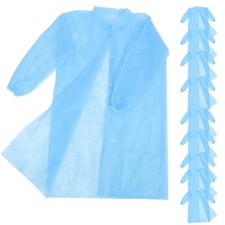  10 Pcs Lab Coat Men Labcoat Hazmat Suits Disposable Hospital Gown