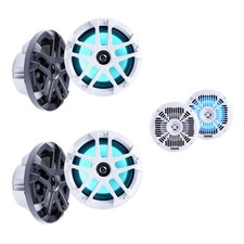 Memphis 2 Pair  MXA80L  MXA602SLW Marine Speaker Upgrade Bundle