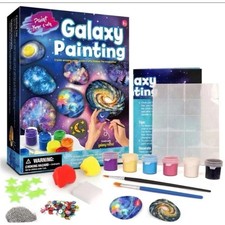 NEW SMILESSKIDDO Galaxy Rock Painting Science Kit. Kids Experiments Crafts Gift