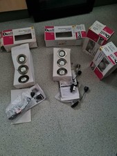 Diall Tilting brushed Chrome Downlights  3 Pack X4 boxes brand New
