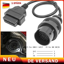 OBD-2 Scanner Adapter 38 Pin Mercedes Daimler Benz Stecker Kabel Diagnose