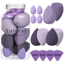 14 Pcs Makeup Sponge Set, Beauty Sponges Blender with 4 Pcs Powder Puff and 4...