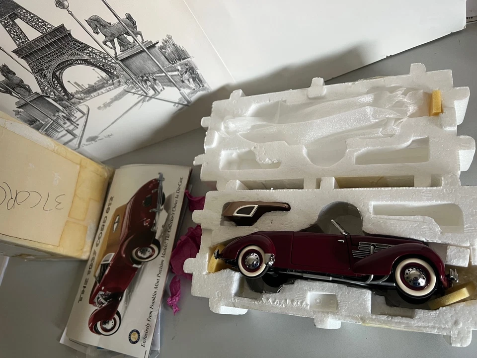 Franklin Mint Cord Convertible 37   1:24  inkl. OVP - Bild 2 von 4