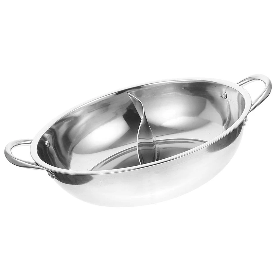  Panna calda divisa a doppia griglia a doppia griglia hotpot in pentola calda - Immagine 4 di 4