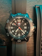 Luminox Navy Seal ANU 45mm Steel Black Dial Quartz Watch XS.4221.NV.F