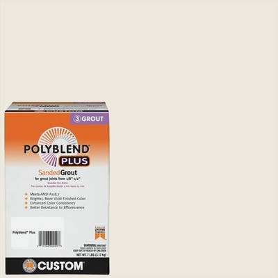 Custom Building Products PBPG3817-4 White Indoor & Outdoor Sanded Grout 7 lbs.