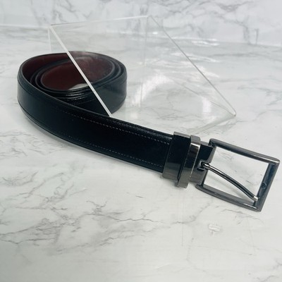 Dockers Men's Leather Dress Belt Deep Black : 32 Dockers Men's Leather Dress Belt Deep Black : 32