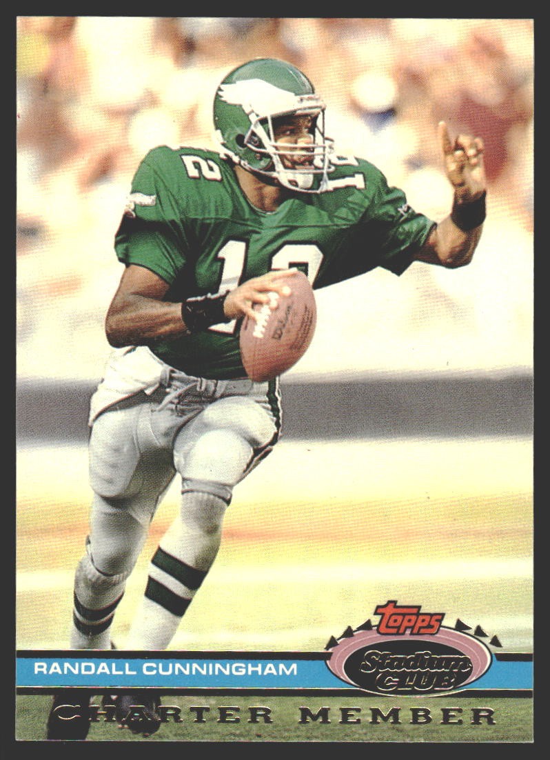 Randall Cunningham #NNO 1991 Stadium Club Charter Member Philadelphia Eagles