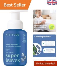 Gentle Foaming Hand Soap for Kids - Blueberry Scent, Plant-Based, 295 mL