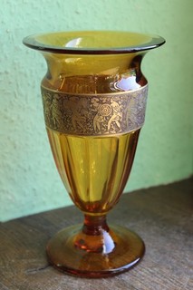 Antike Glas Vase Moser Karlsbad 20er Jahre